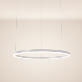 s.luce LED Ring Hängelampe Ø 80cm Weiß