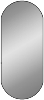 vidaXL Wandspiegel Schwarz 80x35 cm Oval 348206