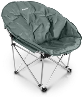 Navaris Strandkorb Moon Chair Faltsessel rund XXL - Outdoor Klappstuhl mit Tasche, (1-tlg)