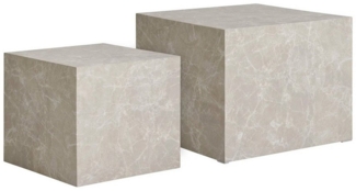 Luxusbetten24 Couchtisch Designer Couchtisch Paris, in Marmor Optik