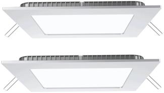 2er Set LED Einbau Panels in weiß zur Deckenmontage VT-307