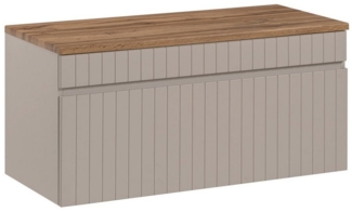 Waschtischunterschrank 100 cm Auszug IRAKLIO-56-CASHMERE Kaschmir Eiche Nb. B/H/T ca. 100,4/48,5/46 cm