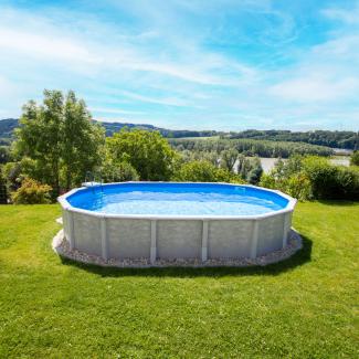 Steinbach Stahlwand Swimming Pool Set "Grande oval", 610 x 366 x 135 cm