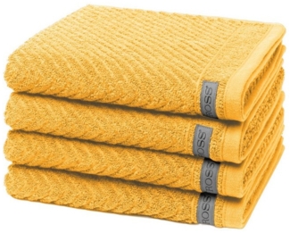 Ross Smart 4 tlg. Frottier-Set - 4 X Handtuch (50 X 100cm) - 520 g/m2 - Aprikose