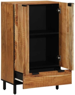 vidaXL Highboard mit Regal Braun 60 x 33 x 100 cm Massivholz Akazie 4017786