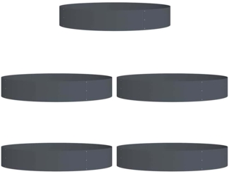 vidaXL Garten 5 pcs Anthrazit 120 x 120 x 20 cm Stahl 873639