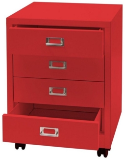 MCW Rollcontainer MCW-L49-4, (1 St), 4 geräumige Schubladen mit Haltegriffen
