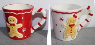 BURI Kaffeebecher Lebkuchen Tassen Glas Küchen Trinken Pott Geschirr Weihnachten