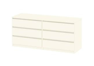 Kommode NADA 6 Schubladen Esche weiss Sideboard Highboard Schrank Flur Diele