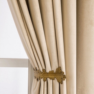 Jibenhome Schiebegardine 2er Samt Verdunkelungsvorhang Kräuselband,Dicken Thermovorhang Vorhang, Vorhänge Samt Blickdicht Gardinen Wohnzimmer Weihnachten