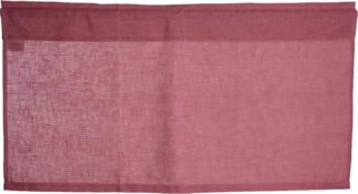 beties Scheibengardine Leinen, Stangendurchzug (1 St), halbtransparent, 100% Leinen, Bistrogardine 45x85 cm Landhausstil mit Tunnelaufhängung Fertiggardine