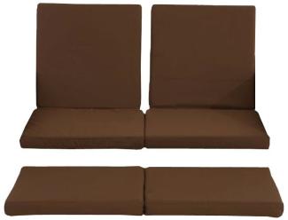 3er-Set Kissenbezüge Sofa Ancona, terrabraun