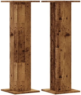 vidaXL Pflanzenständer 2 Stk. Altholz-Optik 30x30x95 cm Holzwerkstoff 3307880