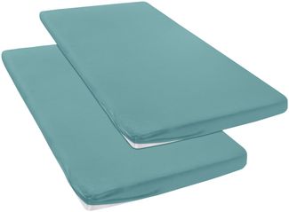 OTTO home Spannbettlaken Physalis Topper COMFORT, 100% Baumwolle, 150 g/m², Jersey, Gummizug: rundum, (2 Stück), Baumwolle, Matratzen bis 10 cm Höhe, Bettlaken, Spannbetttuch, Laken