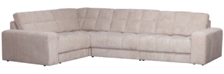 Ecksofa Date mit Cordbezug Links, Natur