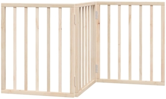 vidaXL Hundegitter Faltbar 3 Paneele 150 cm Pappelholz 352172