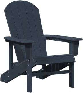 vidaXL Adirondack-Stuhl Marineblau 74x82x91 cm HDPE 42006622