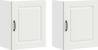 vidaXL Küchen-Hängeschränke 2 Stk. Kalmar Weiß Holzwerkstoff 853558
