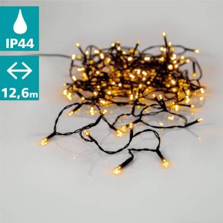 EGLO Christmas 410818 Weihnachtsdekoration Christbaumlichterkette GOLDEN WARM WHITE LED 180X0,064W Kunststoff schwarz, transparent L:1260cm IP44