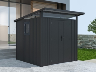 Metall Gerätehaus Skylight 4,45 m² Anthrazit