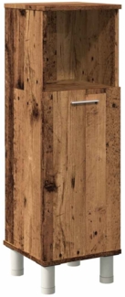 Badschrank, Badezimmerschrank Altholz-Optik 30 x 30 x 95 cm Holzwerkstoff