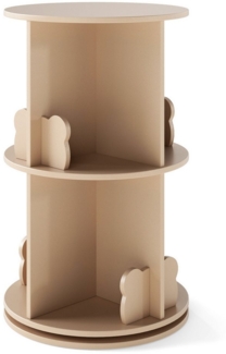COSTWAY Kinderregal, Holz, drehbares Bücherregal für Kinder, kaffee