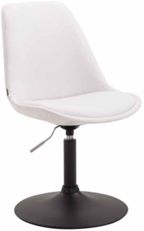 CLP Esszimmerstuhl Maverick Kunstleder drehbar und stufenlos verstellbar,weiß schwarz