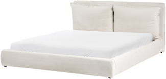 Wasserbett Stoff BAJONNA 180 x 200 cm Hellbeige