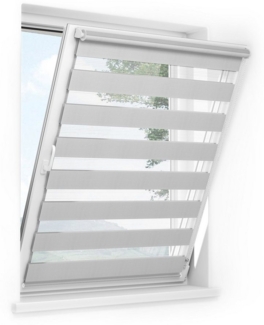 Doppelrollo Doppelrollo mit Klemm-, Klebe- und Schraubmontage, jalousiescout, verdunkelnd, mit Bohren/ohne Bohren, freihängend, Klemm- oder Schraubmontage, freihängend, Klemmträger, Montage mit oder ohne Bohren