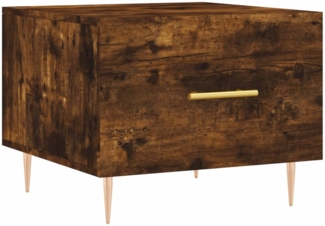 Couchtisch, Sofatisch Räuchereiche 50x50x40 cm Holzwerkstoff