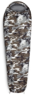 Lumaland Mumienschlafsack Where Tomorrow Camping Schlafsack mit Tasche, wasserabweisend Wärmekragen atmungsaktiv 230 x 80 x 55
