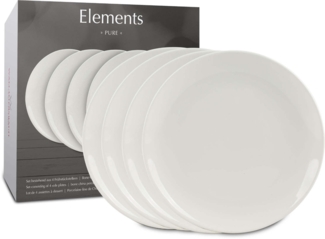 WAECHTERSBACH 4er Teller Ø 19 cm im GK / Elements - Pure / Frühstücksteller