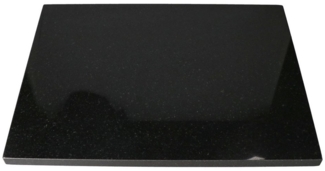 MamboCat Schneidebrett Stein-Schneidebrett 40 x 30 cm schwarz Servierplatte Unterlage