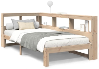 vidaXL Massivholzbett mit Regal ohne Matratze 90x190 cm Kiefer 3324403