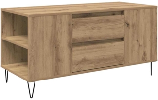 vidaXL Couchtisch Artisan-Eiche 102 x 44,5 x 50 cm Holzwerkstoff 882688