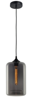s.luce Pendelleuchte Cruet Galerie-Pendelleuchte Glas extra lang 5m Rauch