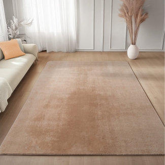 Carpettex Veloursteppich Unicolor - Einfarbig, Läufer, Höhe: 11 mm, Perfekt geeignet für Wohnzimmer, Schlafzimmer,Küche,Kinderzimmer