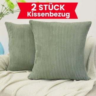 Amilian Kissenbezüge - 2er Set Kissenbezug - Kissenhüllen - Zierkissenbezüge, (2 Stück), 45x45 cm, Kissenhülle für Sofakissen, Dekokissen, Kissen, Zierkissen.