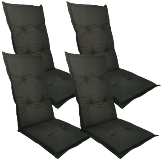 Waidmeister Hochlehnerauflage Hochlehner Auflage Naxos für Gartenstühle, (4 St)