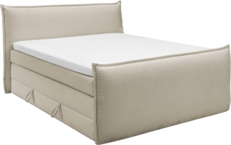 set one by Musterring Boxspringbett Florida, in modernem Cord-Bezug, mit Bettkasten, in 3 Größen erhältlich