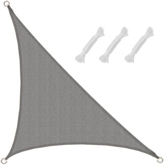 2,5x2,5x3,5m UV Sonnensegel Sonnenschutz Atmungsaktiv Grau