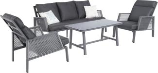 Primaster Dining Lounge Set Alu Cervia Garten Möbel Sitzgruppe Sofa Garnitur