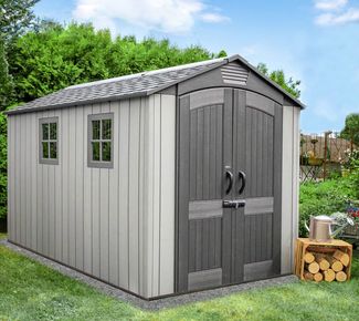 Lifetime Kunststoff Gerätehaus Terra | Grau |