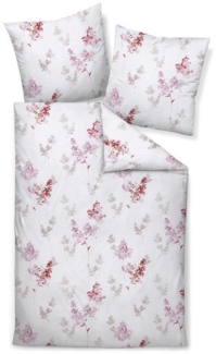 Janine Feinbiber Bettwäsche Davos 65172-01 Sträucher Magenta 135x200