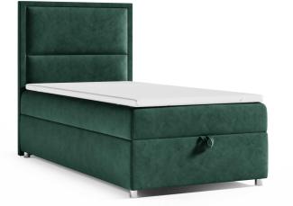 Best for Home Boxspringbett K11 SINGLE mit Bettkasten (Grun 70x200)