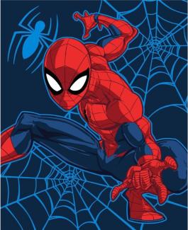 Spiderman Flauschdecke Schmusedecke Kuscheldecke 130 x 160 cm