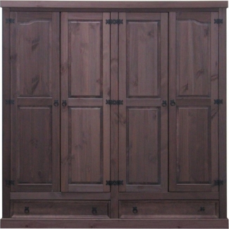 ebuy24 Kleiderschrank New Mexico kleiderschrank 4-trg. mit 2 Schubladen (1-St)