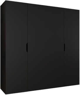 Kleiderschrank Midere 200 (Farbe: Schwarz)