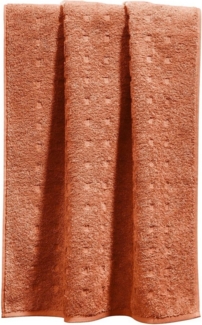 Möve Handtuch Handtuch "Quadretti", Walk-Frottier Uni