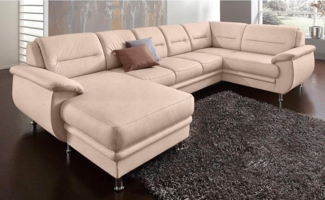 sit&more Wohnlandschaft Mailand U-Form, wahlweise mit Bettfunktion, frei im Raum stellbar